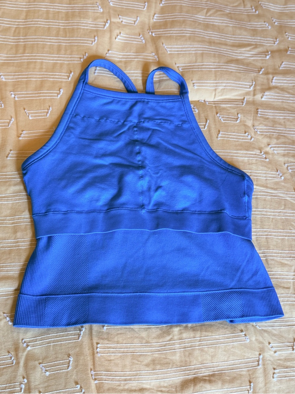 all in motion Blue High-Neck Sports Bra Tank - Picture 4 of 4